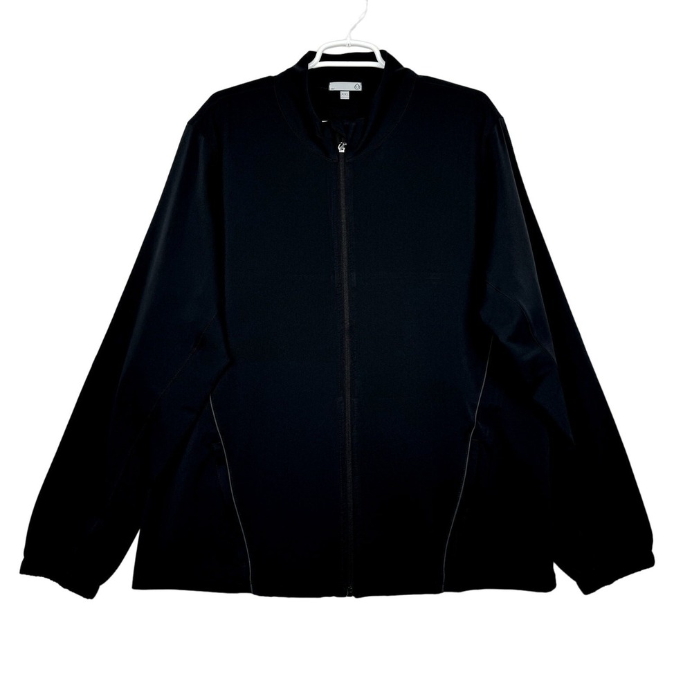 tasc Performance Mens Black Bomber Jacket‎ Full Zip Size XXL Style TM 678